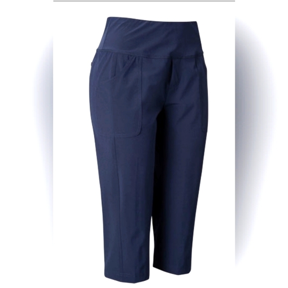 Jofit  New Navy Womens Golf Pull-on Capri Pants Size XXS - Picture 1 of 5